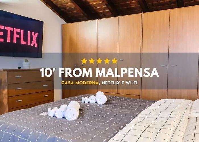 10\' From Malpensa Casa Moderna, Netflix & Wi-Fi